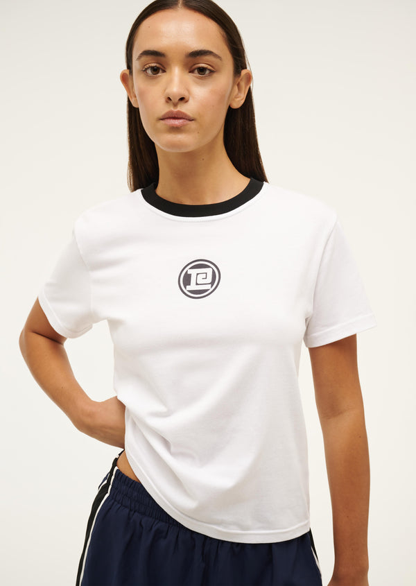 P.e Nation Sportive Short Sleeve Tee In Optic White