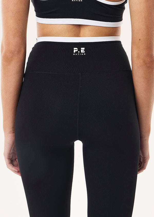 P.e Nation Vita Full Length Legging In Black & Optic White