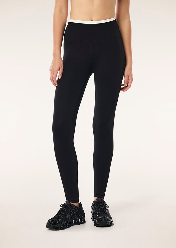 P.e Nation Vita Full Length Legging In Black & Whisper White