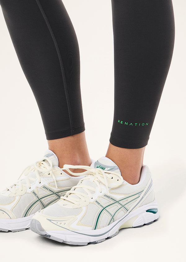 P.e Nation Vita Full Length Legging In Caviar & Kelly Green