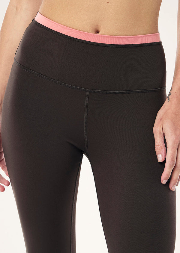 P.e Nation Vita Full Length Legging In Licorice & Dusty Pink