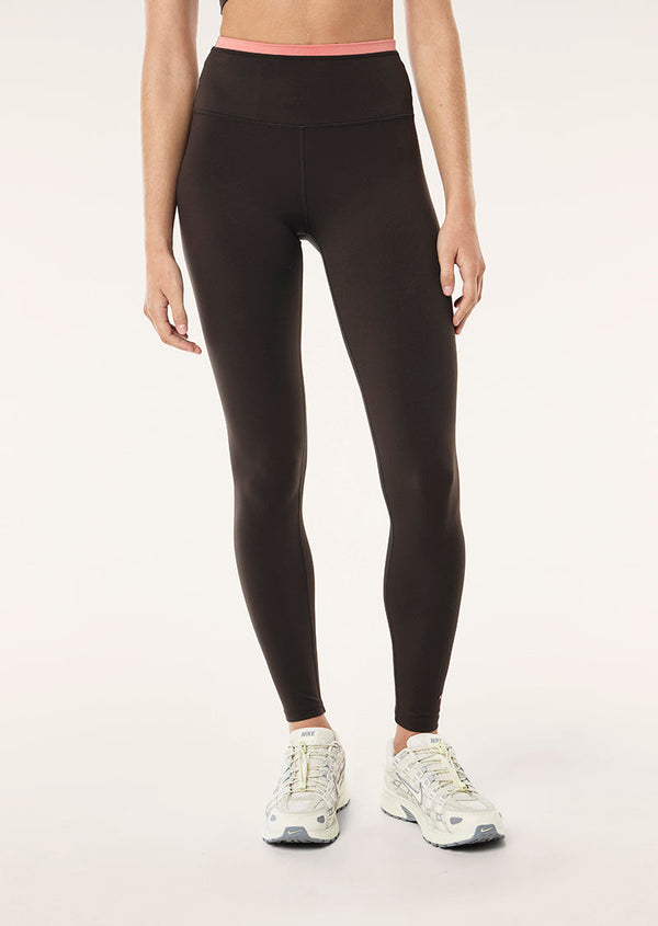 P.e Nation Vita Full Length Legging In Licorice & Dusty Pink