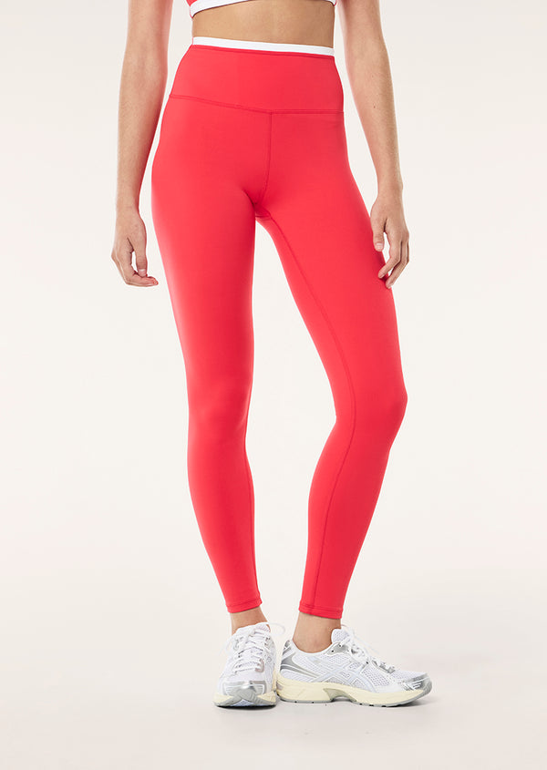 P.e Nation Vita Full Length Legging In Strawberry & Optic White