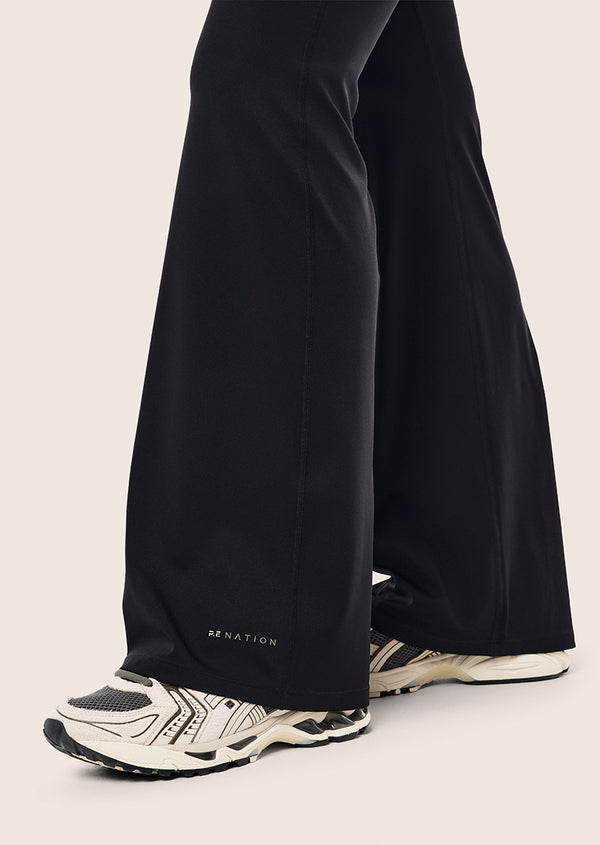 P.e Nation Wander Flare Legging In Black & Dusty Olive