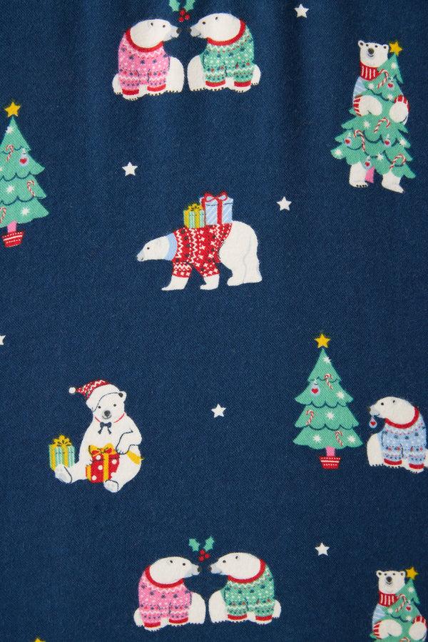 P.j. Salvage Bearly Awake 3-Piece Fam Plus Size Flannel PJ Set