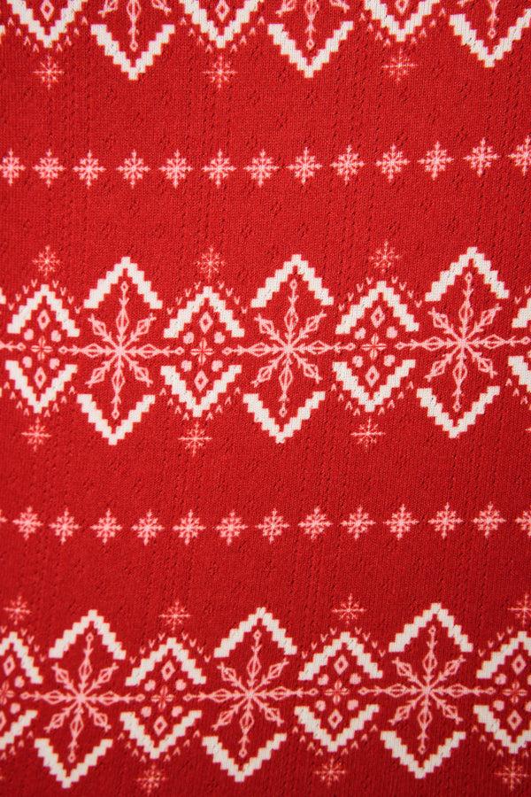 P.j. Salvage Crazy For The Holidays Fairisle Print Pants Set