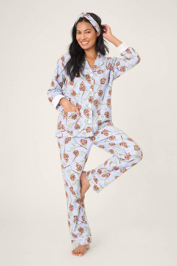 p.j. salvage Feelin' Pine 3-Piece Winter Print Flannel PJ Set
