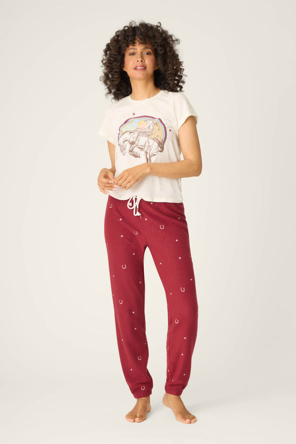 P.j. Salvage Hold Your Horses Cowgirl Graphic T-Shirt