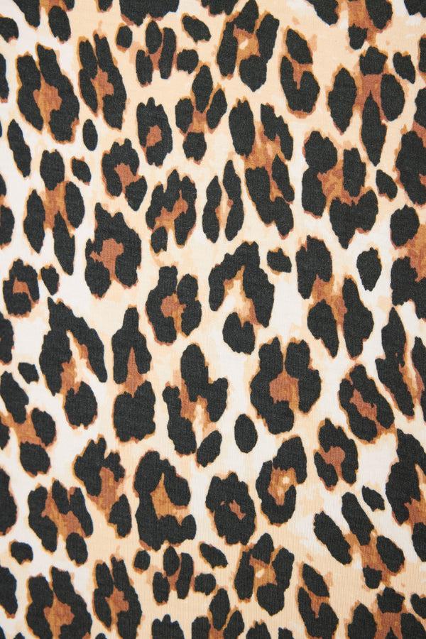 P.j. Salvage Holiday Dreams Leopard Print Shorts Set