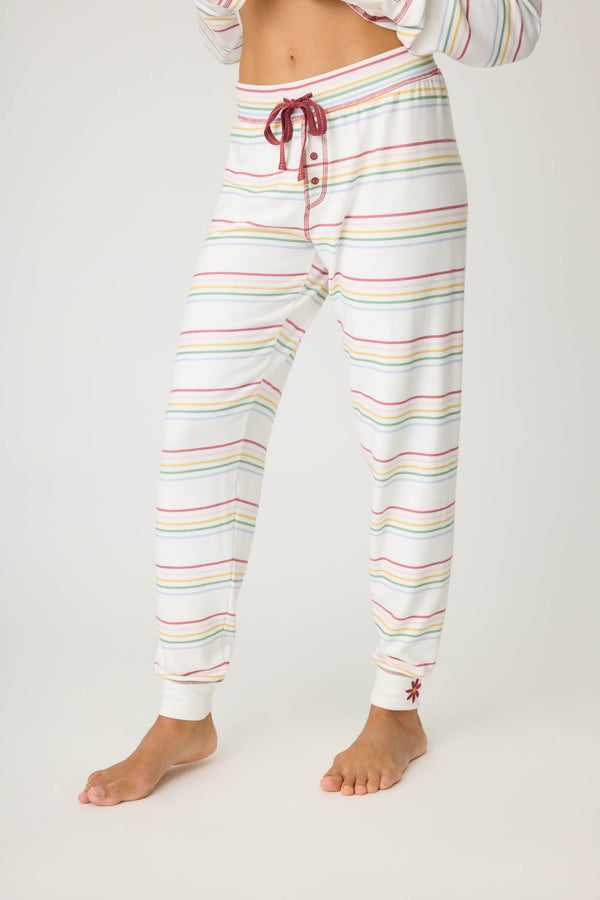 p.j. salvage Joy To The World Waffle Thermal Jammie Pants