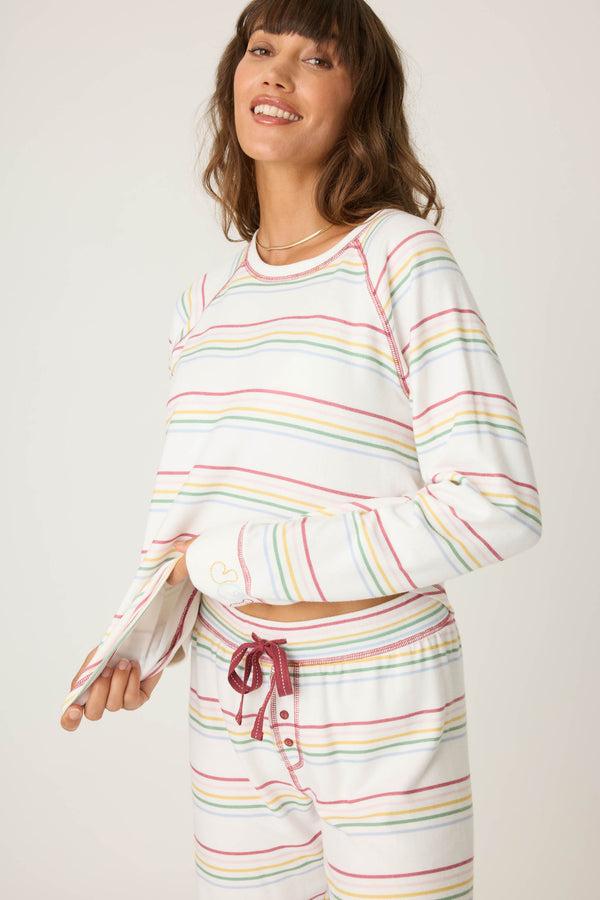 p.j. salvage Joy To The World Waffle Thermal Long Sleeve Top