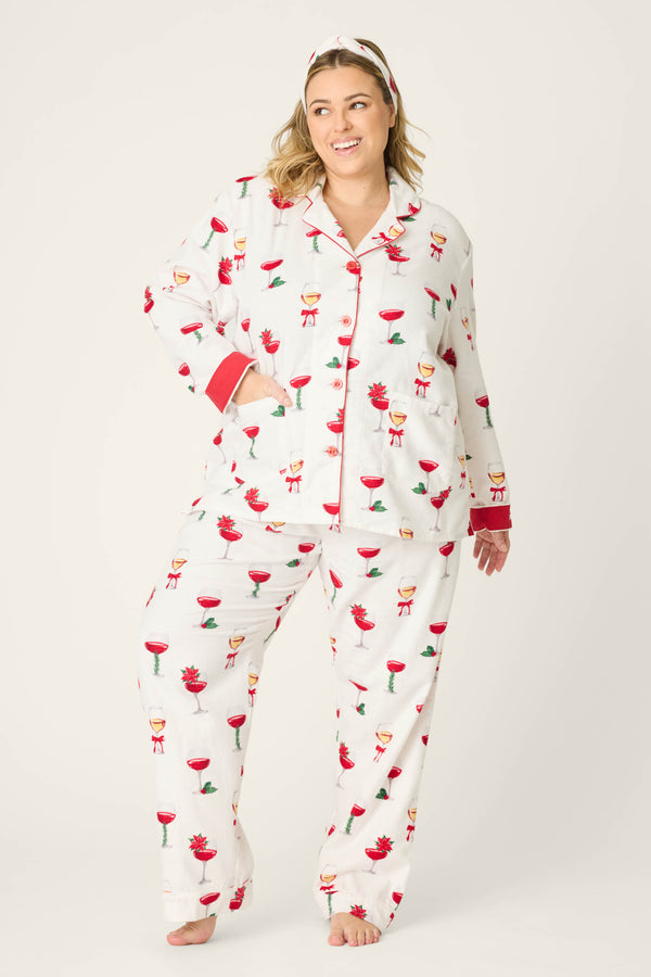 P.j. Salvage Let's Get Toasty 3-Piece Plus Size Flannel PJ Set