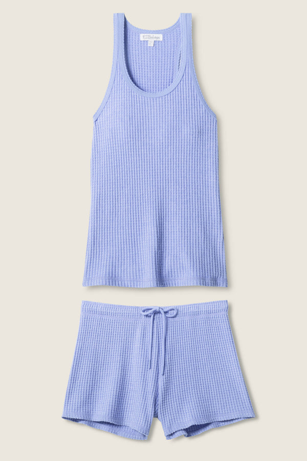 P.j. Salvage Morning Waffles Solid Peri Loungewear Set