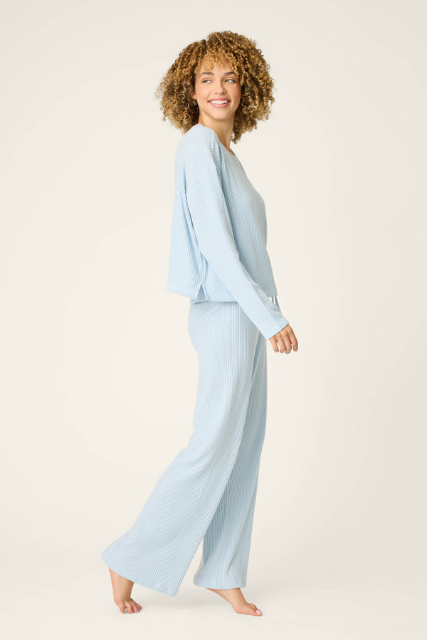 P.j. Salvage 3-Piece Luxe Ribbed Celestial PJ Set