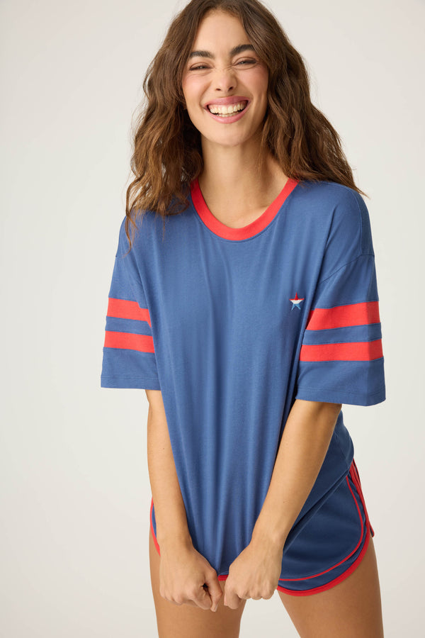 P.j. Salvage American Honey Short Sleeve Top