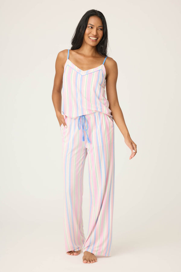 P.j. Salvage Bayside Dreams Striped PJ Set