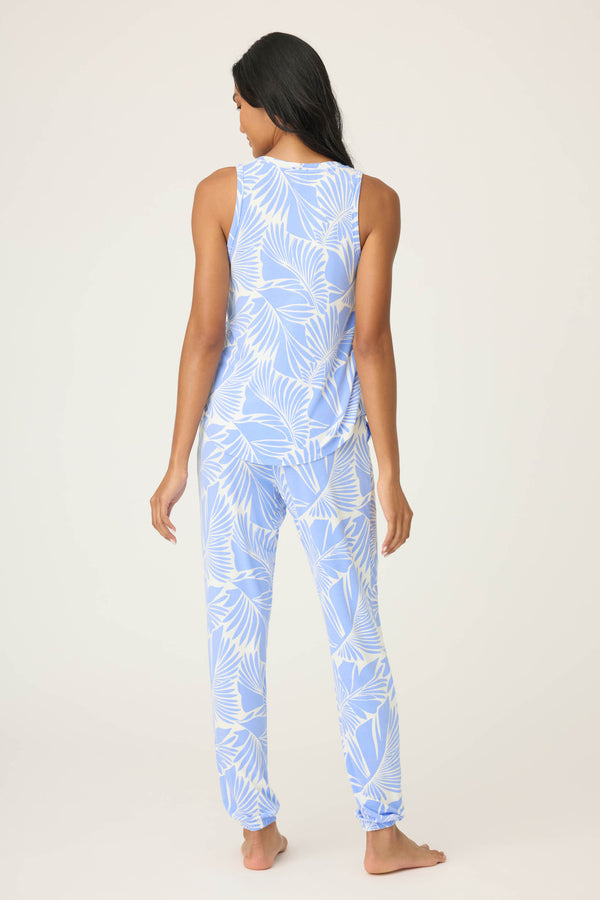 P.j. Salvage Bayside Dreams Tropical Print PJ Set