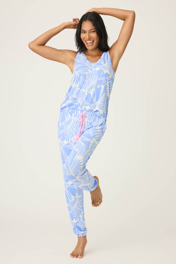 P.j. Salvage Bayside Dreams Tropical Print PJ Set