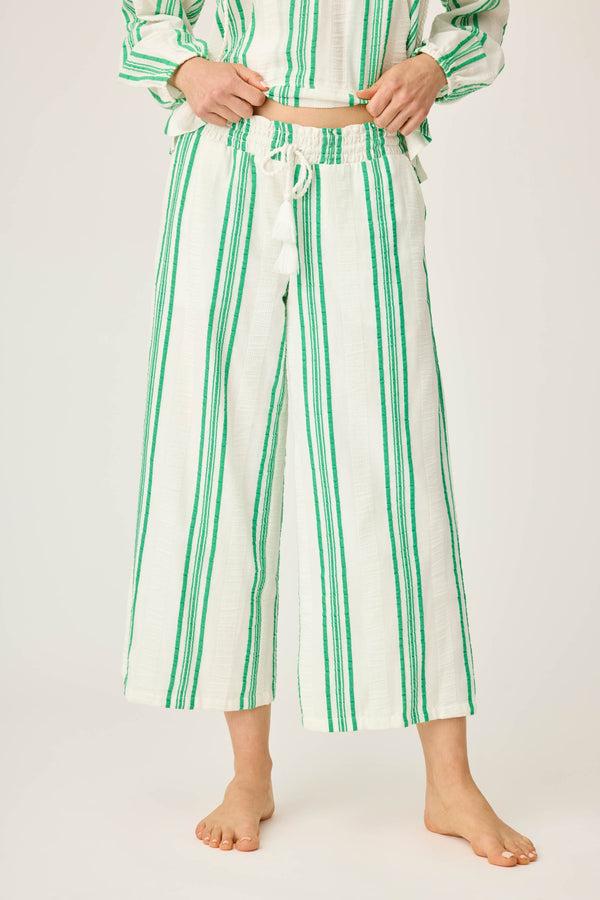 p.j. salvage Beachcomber Wide Leg Cropped Pants