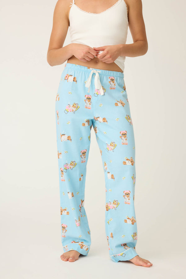 p.j. salvage Beary Cute Bear Print Flannel Pants