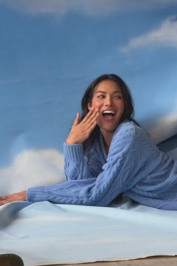 P.j. Salvage Chenille Cable Knit Lounge Set