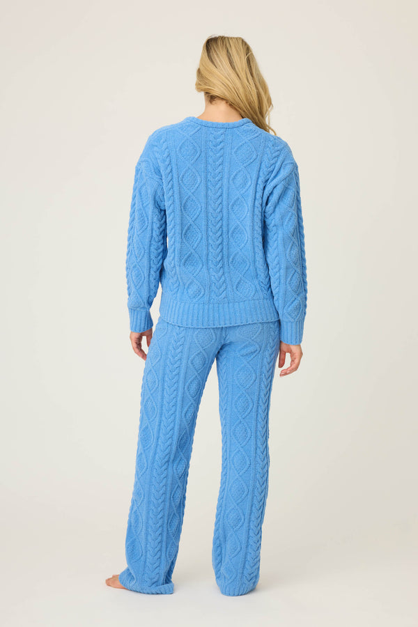 P.j. Salvage Chenille Cable Knit Lounge Set