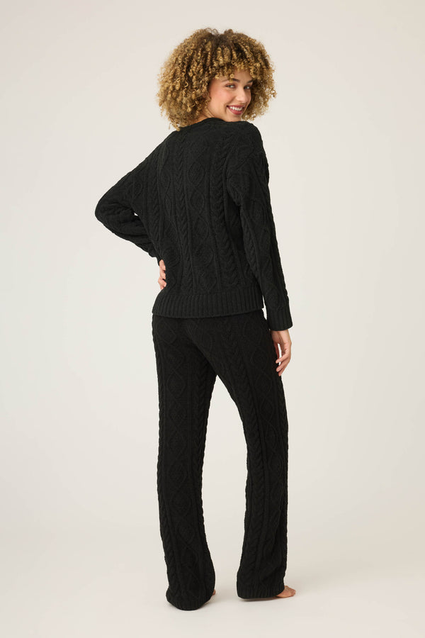 P.j. Salvage Chenille Cable Knit Lounge Set