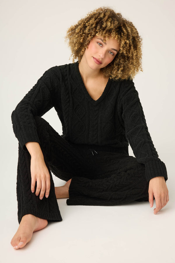 P.j. Salvage Chenille Cable Knit Lounge Set