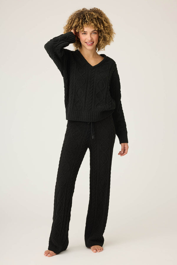 p.j. salvage Chenille Cable Knit Lounge Set