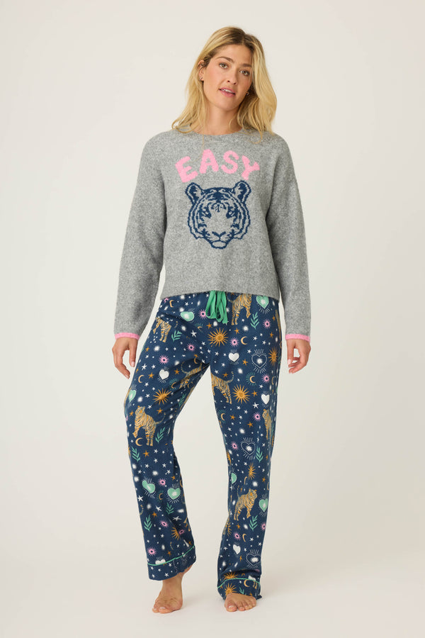 P.j. Salvage Easy Tiger Snuggle Sweater