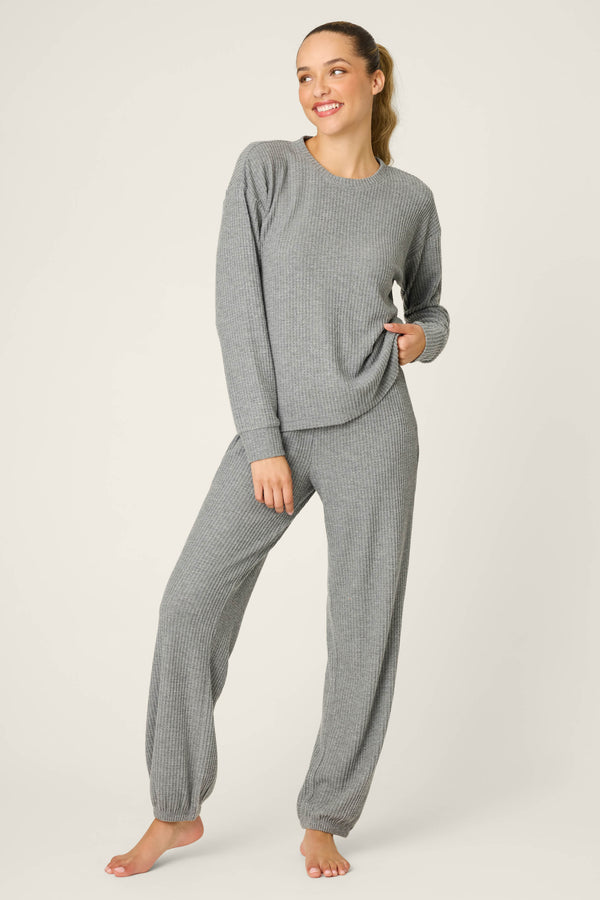 p.j. salvage Fireside Sparkle Charcoal PJ Set