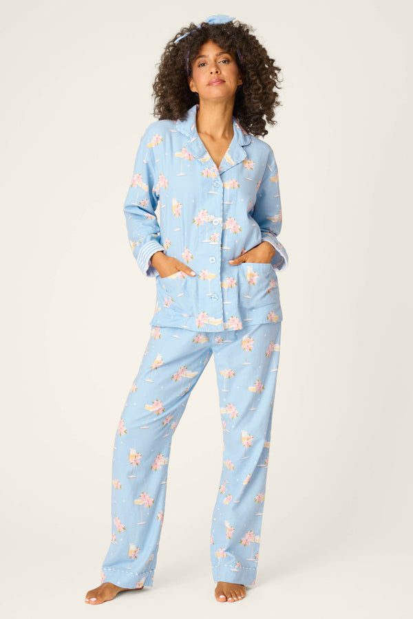 P.j. Salvage Fizz The Season 3-Piece Flannel PJ Set