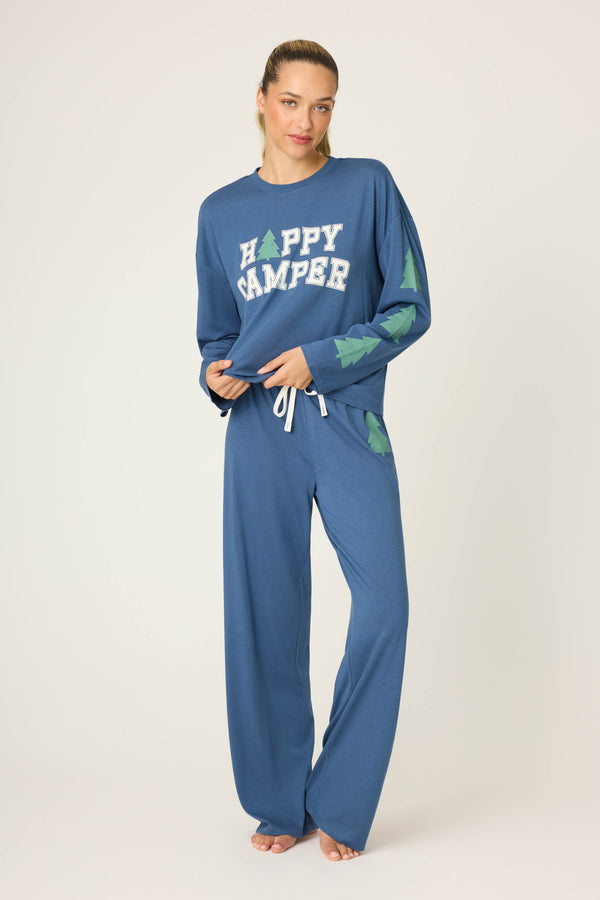 p.j. salvage Happy Camper Long Sleeve Lounge Set