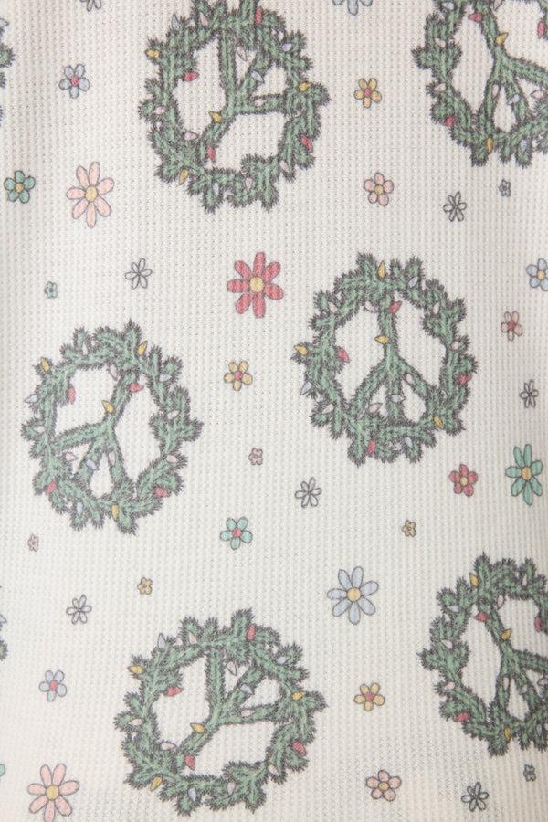 P.j. Salvage Joy To The World Waffle Thermal Pants