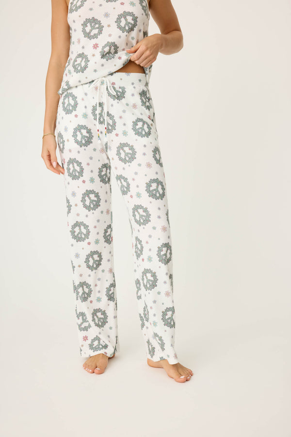 p.j. salvage Joy To The World Waffle Thermal Pants