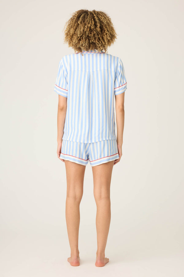 P.j. Salvage Lady Luck Striped PJ Short Set