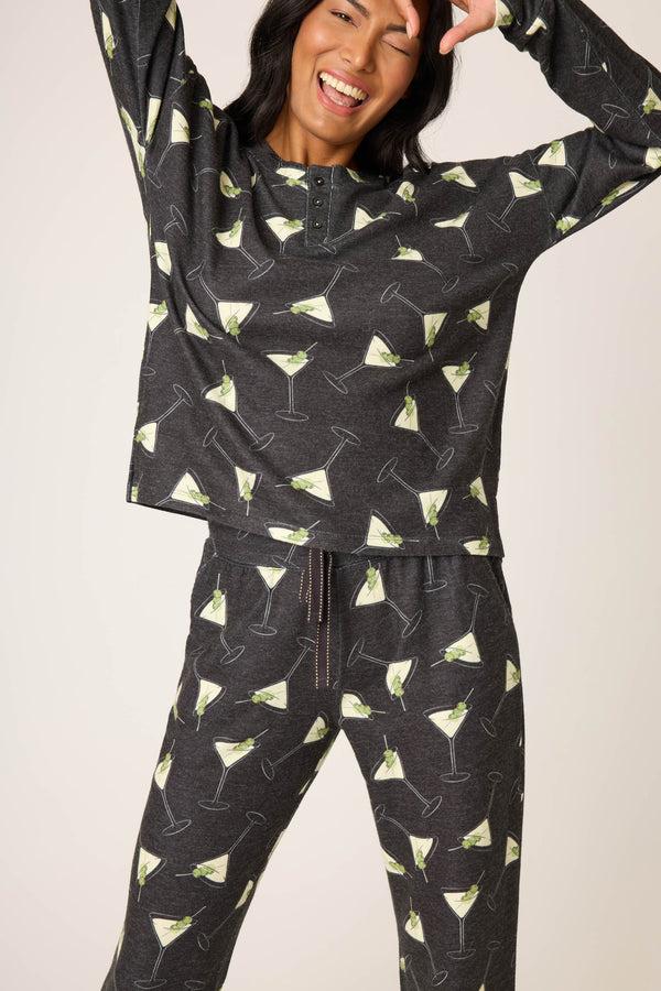 P.j. Salvage Merrier With A Martini PJ Set