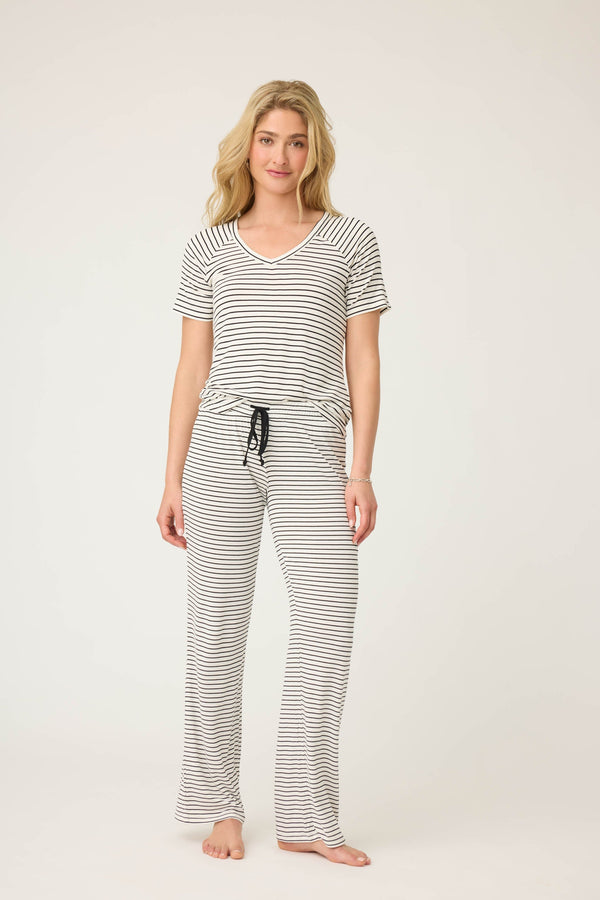 P.j. Salvage Modal Basics Striped PJ Pant