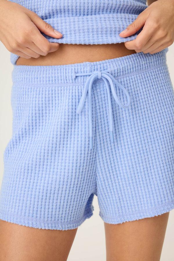 P.j. Salvage Morning Waffles Solid Peri Shorts