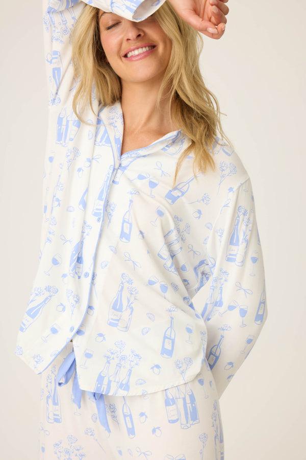 P.j. Salvage Parisian Dreams Whimsical Print PJ Set