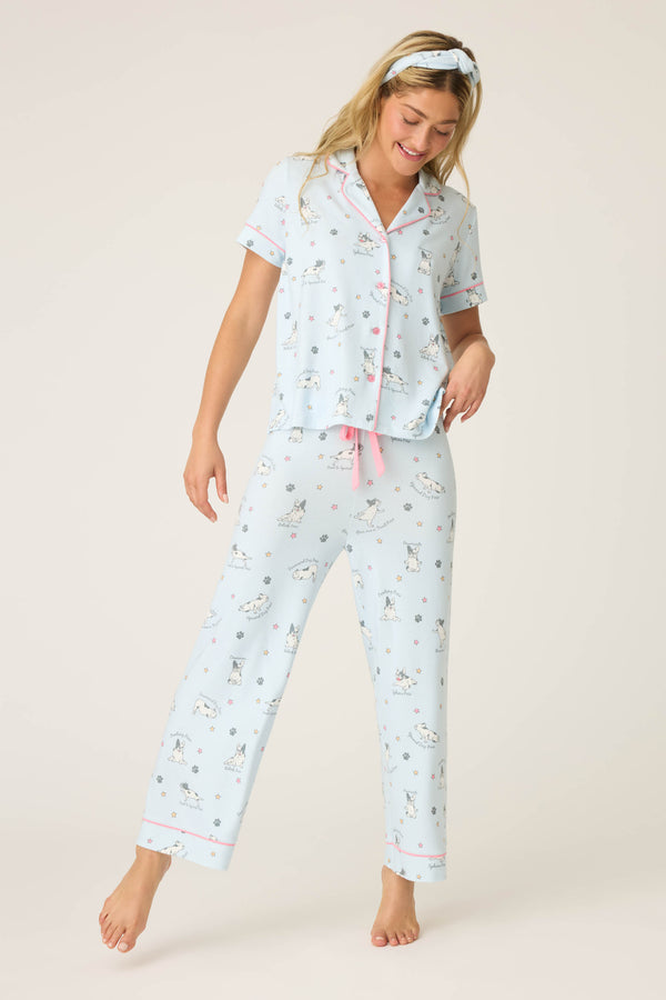 p.j. salvage Paws & Breathe Dog Print 3-Piece PJ Set