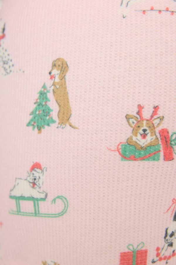P.j. Salvage Peace & Pawlidays Dog Print Shorts