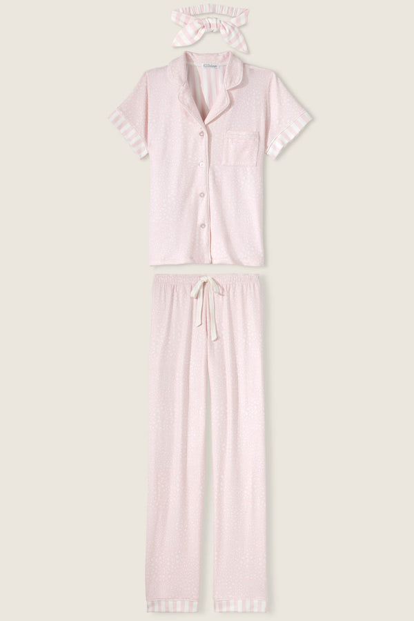 P.j. Salvage PJS X Susan G. Komen Leopard PJ Set