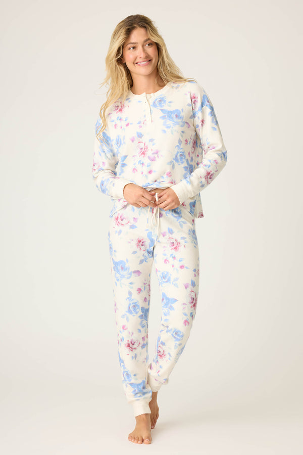 p.j. salvage Rodeo Rose Floral Print PJ Set