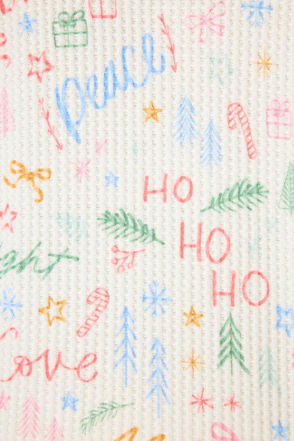 P.j. Salvage Ski Jammie Classics Fa La La PJ Set