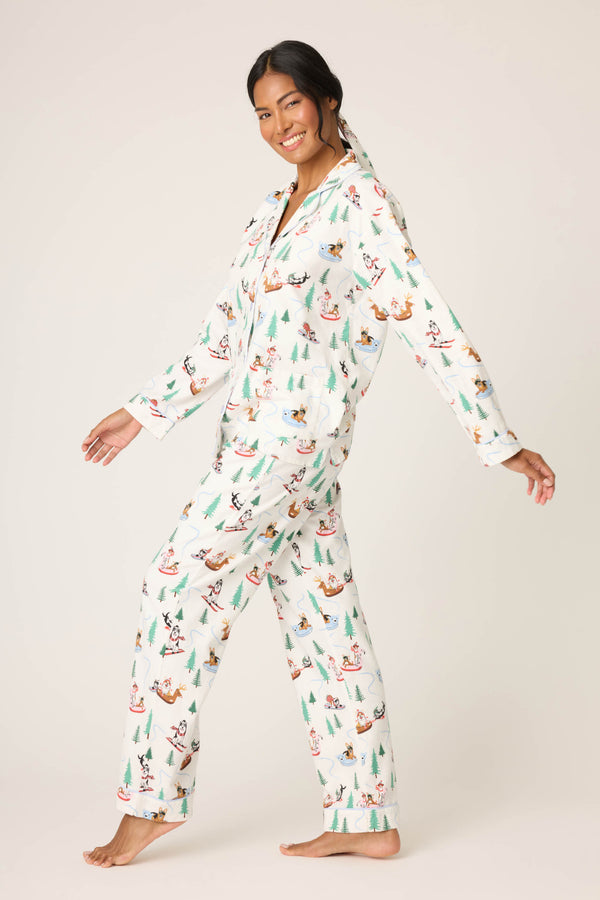 P.j. Salvage Sleigh All Day 3-Piece Flannel PJ Set