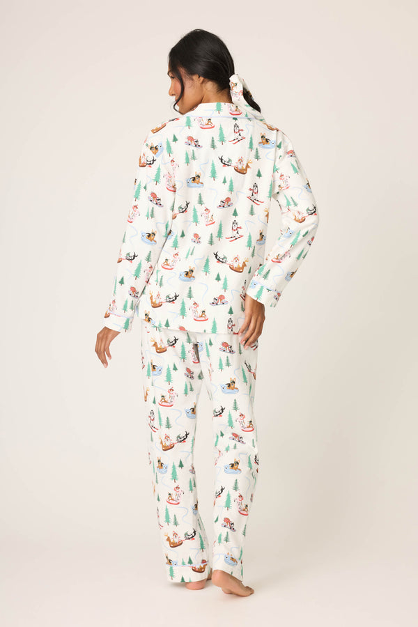 P.j. Salvage Sleigh All Day 3-Piece Flannel PJ Set