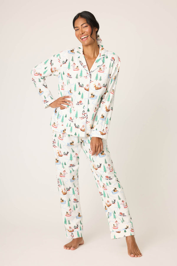 p.j. salvage Sleigh All Day 3-Piece Flannel PJ Set
