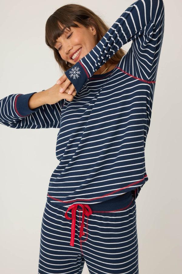 p.j. salvage Snowflake Kisses Long Sleeve Top