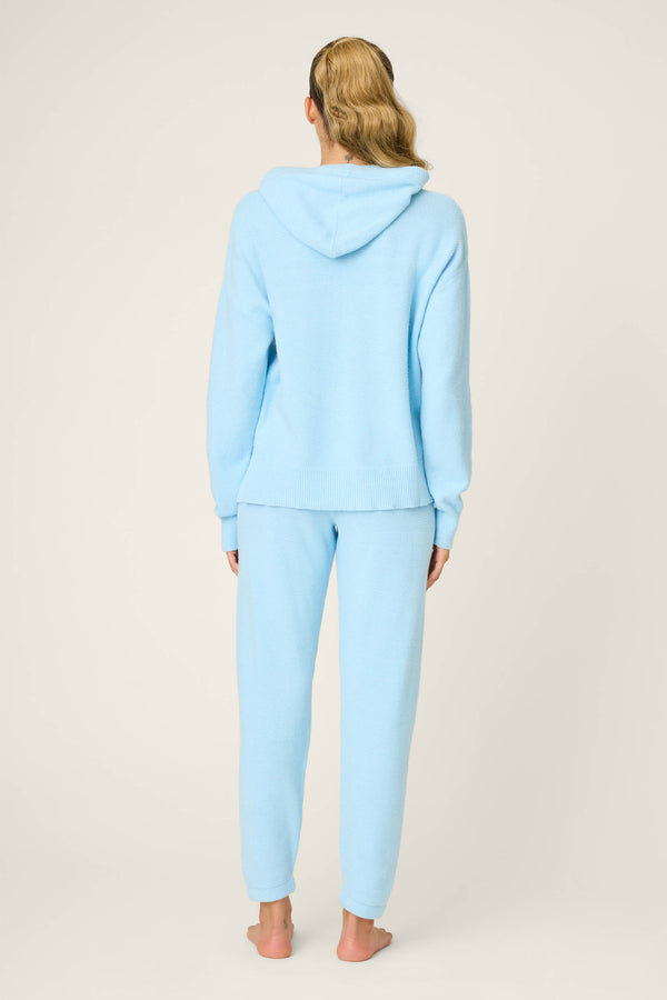 P.j. Salvage Sweater Weather Light Sky Pants Set